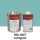 Farblack Hesse Lignal 2K DBM 423 - RAL 6027 Lichtgrün 1 Liter