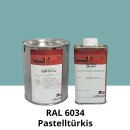 Farblack Hesse Lignal 2K DBM 423 - RAL 6034 Pastelltürkis 1 Liter