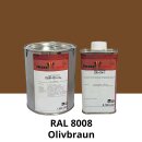Farblack Hesse Lignal 2K DBM 423 - RAL 8008 Olivbraun 1 Liter