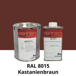 Farblack Hesse Lignal 2K DBM 423 - RAL 8015 Kastanienbraun 1 Liter