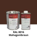 Farblack Hesse Lignal 2K DBM 423 - RAL 8016 Mahagonibraun 1 Liter