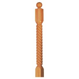gedrechselte Säulen Holz Geländer Pfosten Treppensäulen Holzpfosten Holzsäulen Esche Säule -/ Treppenpfosten - Staketen Baluster Treppensäule Nr. 20 farblos lackiert