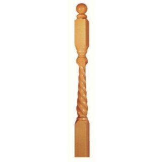 gedrechselte S&auml;ulen Holz Gel&auml;nder Pfosten Treppens&auml;ulen Holzpfosten Holzs&auml;ulen Esche S&auml;ule -/ Treppenpfosten - Staketen Baluster Treppens&auml;ule Nr. 22 unbehandelt
