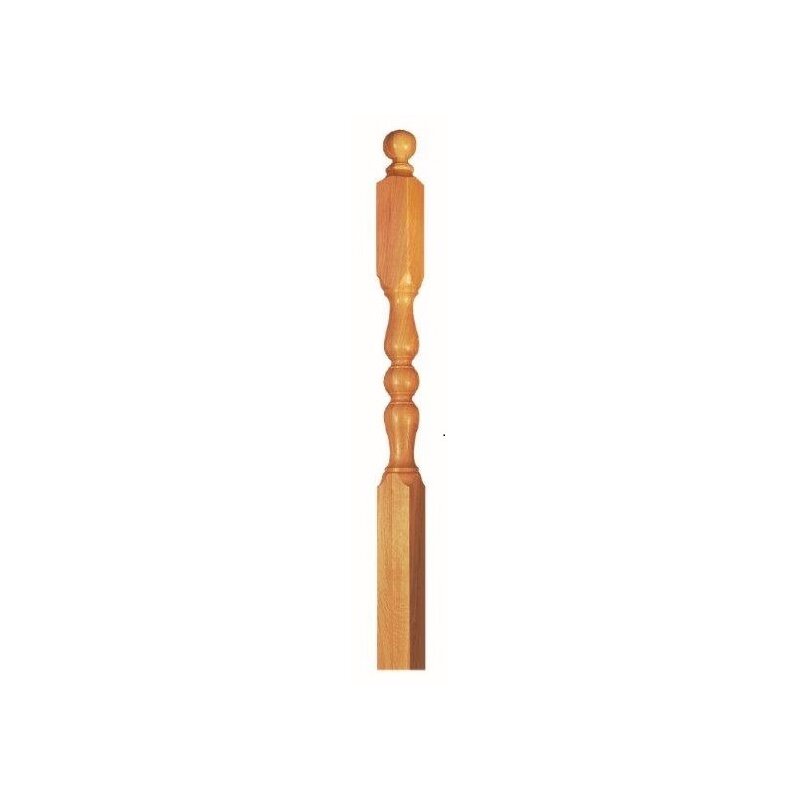 Produktbild von Gedrechselte Ballustrade Aus Massiver Buche – Treppenpfosten Höhe 81–100 Cm