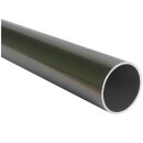 Aluminium Rundrohr Ø 43 x 2 mm Edelstahloptik eloxiert Farbmuster Länge 3-8 cm