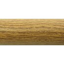 Aluminium Rundrohr Ø 43 x 2 mm Holz - Eiche (hell) Holzdekor Länge: Farbmuster 3-8 cm