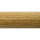 Aluminium Rundrohr Ø 43 x 2 mm Holz - Eiche (hell) Holzdekor Länge: 2500 mm / 250 cm / 2,5 m