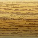 Aluminium Rundrohr Ø 43 x 2 mm Holz - Eiche (hell) Holzdekor Länge: 2500 mm / 250 cm / 2,5 m