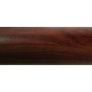 Aluminium Rundrohr Ø 43 x 2 mm Holz - Nussbaum Holzdekor Länge: 3800 mm / 380 cm / 3,8 m