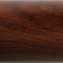 Aluminium Rundrohr Ø 43 x 2 mm Holz - Nussbaum Holzdekor Länge: 3800 mm / 380 cm / 3,8 m
