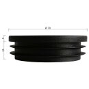 Lamellenstopfen rund 6 Stück Rundrohr Ø 70 x 2 mm