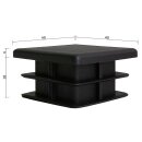 Lamellenstopfen quadratisch 6 Stück Quadratrohr 40 x 40 x 2 mm