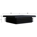 Lamellenstopfen quadratisch 20 Stück Quadratrohr 80 x 80 x 2 mm