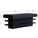 Kunststoffkappen rechteckig 4 Stück Rechteckrohr 40 x 15 x 2 mm