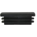 Kunststoffkappen rechteckig 10 Stück Rechteckrohr 40 x 10 x 2 mm