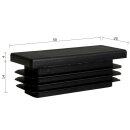Kunststoffkappen rechteckig 10 Stück Rechteckrohr 50 x 20 x 2 mm