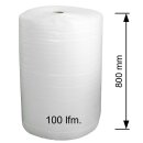Luftpolsterfolie Verpackungsmaterial für empfindliche Objekte - Versandfolie - Polsterfolie für Umzug  0,8 m x 100 m Rolle
