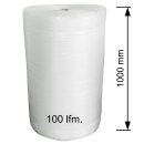 Luftpolsterfolie Verpackungsmaterial für empfindliche Objekte - Versandfolie - Polsterfolie für Umzug  1,0 m x 100 m Rolle