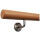 Buche Handlauf Ø 50 mm bearbeitete Enden und Halter, Länge: 400 cm + 5 Halter Enden: Radius gefräst