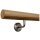 Eiche Handlauf Ø 50 mm bearbeitete Enden und Halter, Länge 150 cm + 3 Halter Enden: gefast