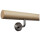 Ahorn Handlauf Ø 50 mm bearbeitete Enden und Halter, Länge 140 cm + 3 Halter Enden: gefast