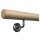 Ahorn Handlauf Ø 50 mm bearbeitete Enden und Halter, Länge 360 cm + 5 Halter Enden: Radius gefräst