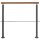 Edelstahl Geländer Bausatz mit Buche Handlauf, Länge 0,6 m mit 2 Pfosten mit 1 Strebe