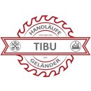 Edelstahl Geländer Bausatz mit Buche Handlauf, Länge einzelner Pfosten  ohne Streben