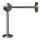 Fußstütze Edelstahl Halter 15 / 15 cm, Länge 280 cm 4 Paar Halter