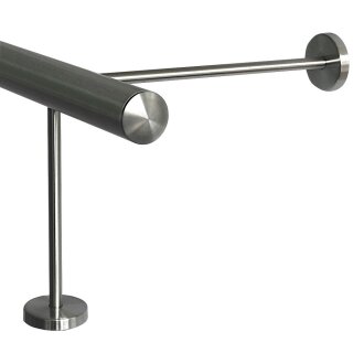 Fußstütze Edelstahl Halter 20 / 30 cm, Länge 80 cm 2 Paar Halter