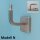 Handlaufhalter Modell N Edelstahl Quadratisch gewinkelt mit Gewinde M12 für Holzhandlauf