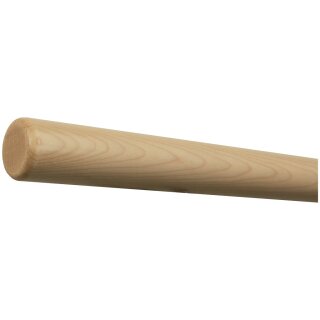 Ahorn Holz Handlauf Ø 42 mm mit Holzenden ohne Handlaufhalter, Länge 80 cm und Radius gefräst