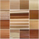Handlauf Holz Muster verschiedene Holzarten Probe...