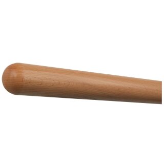 Buche Holz Handlauf Ø 42 mm mit Holzenden ohne Handlaufhalter, Länge 110 cm und Halbkugel gefräst