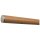Buche Holz Handlauf Ø 42 mm mit Edelstahlenden ohne Handlaufhalter, Länge 40 cm und leicht gewölbte Edelstahlkappe