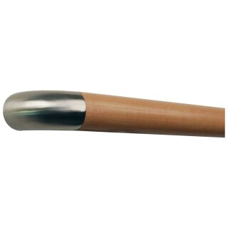 Buche Holz Handlauf Ø 42 mm mit Edelstahlenden ohne Handlaufhalter, Länge 60 cm und Edelstahl Bogen