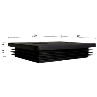 Rechteckrohr 100 x 80 x 2 mm