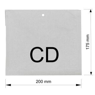 Gr&ouml;&szlig;e CD 200 x 175 mm | 180 x 165 mm