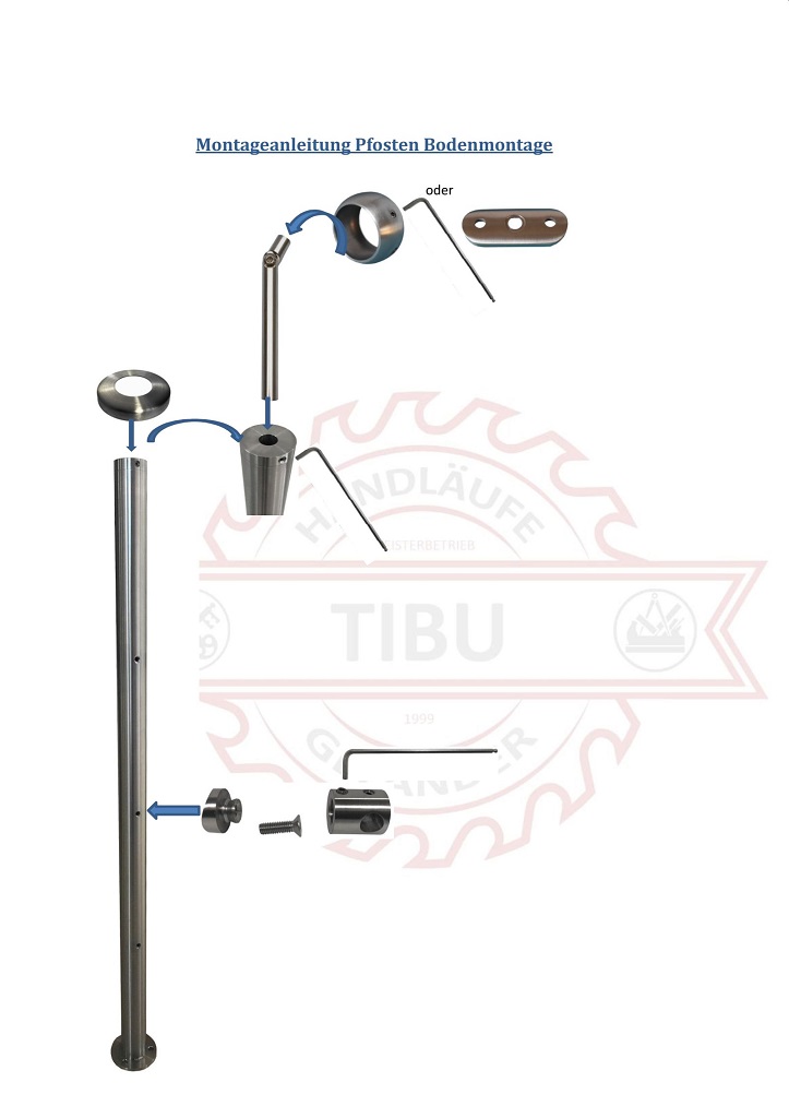 Montageanleitung Geländer Aufmontage